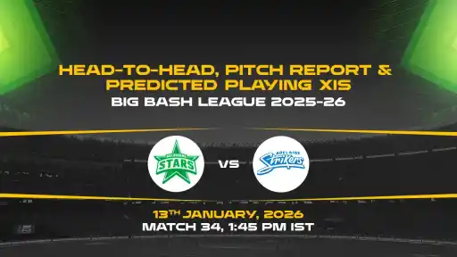 BBL 2025-26 Match 34: STA vs STR