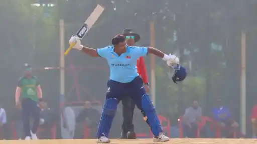 Batting at No.3 for Mumbai in the Syed Mushtaq Ali Trophy, Sarfaraz scored 329 runs in seven matches with a very high strike rate.