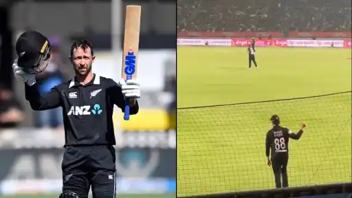 Devon Conway acknowledges loud ‘CSK, CSK’ chants at BCA Stadium during IND vs NZ 1st ODI 2026