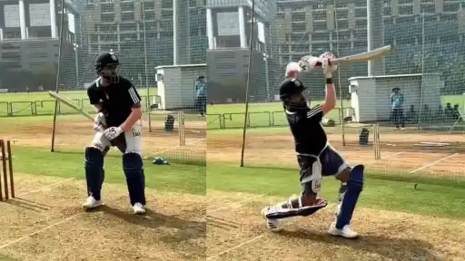 Former Indian skipper Rohit Sharma's viral training video