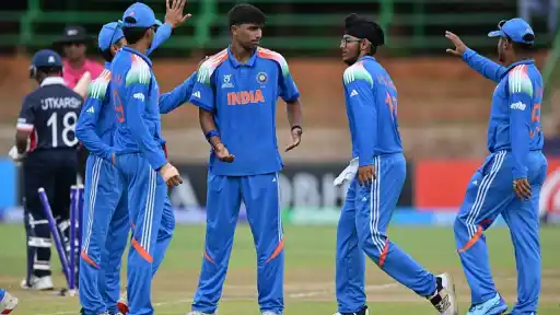Henil Patel led Indian bowling attack