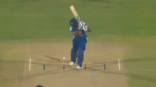 Sanju Samson dismissed for golden duck