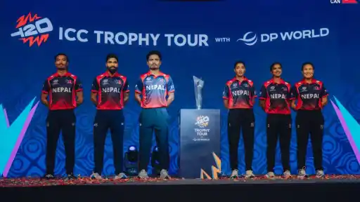 Nepal cricket unveil new jersey during ICC Trophy Tour event