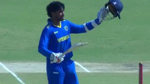 Aman Rao scored 200 not out off 154 balls