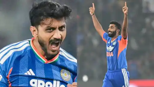 Axar Patel and Jasprit Bumrah