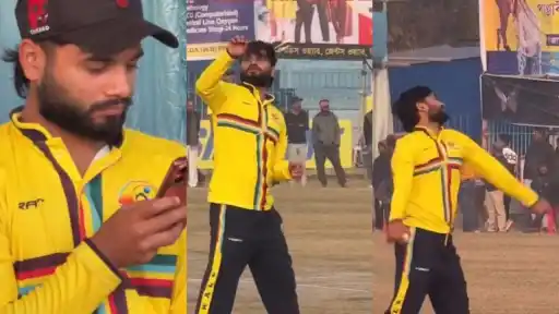 Suyash Sharma was recently seen playing in a local cricket tournament in Malda, West Bengal.