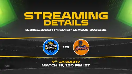 Chattogram Royals vs Rajshahi Warriors Live Streaming Details