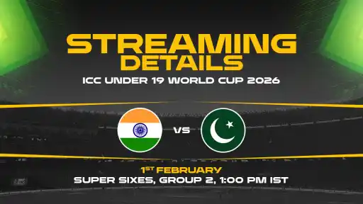 Where To Watch India U19 vs Pakistan U19