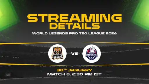 WLP T20 League 2026 Broadcast Details