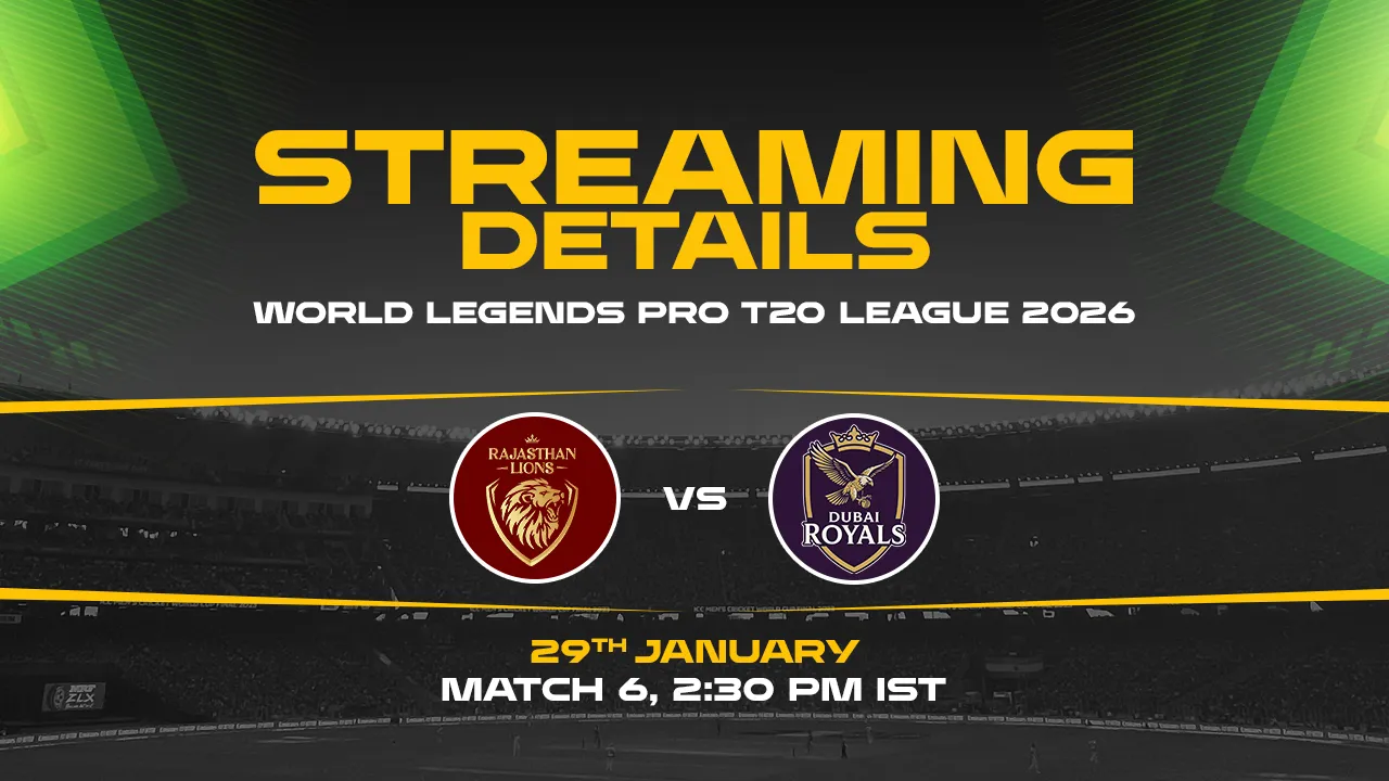 Rajasthan Lions vs Dubai Royals Live Streaming Details