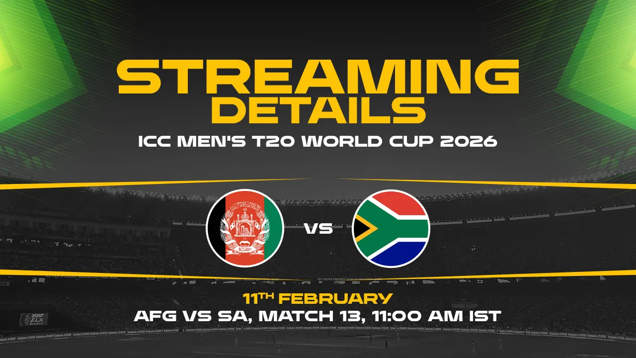 Where To Watch SA vs AFG