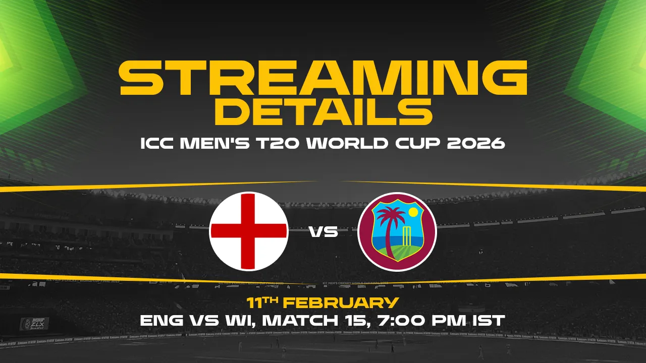 Where To Watch ENG vs WI T20 World Cup 2026