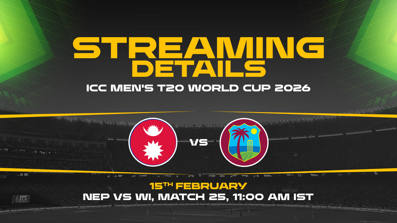 West Indies VS Nepal Live Streaming Details