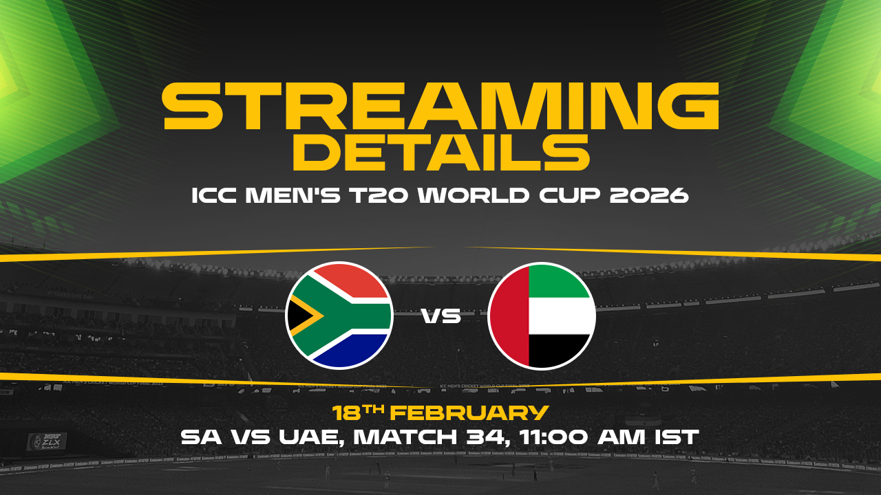 SA vs UAE Live Streaming Details