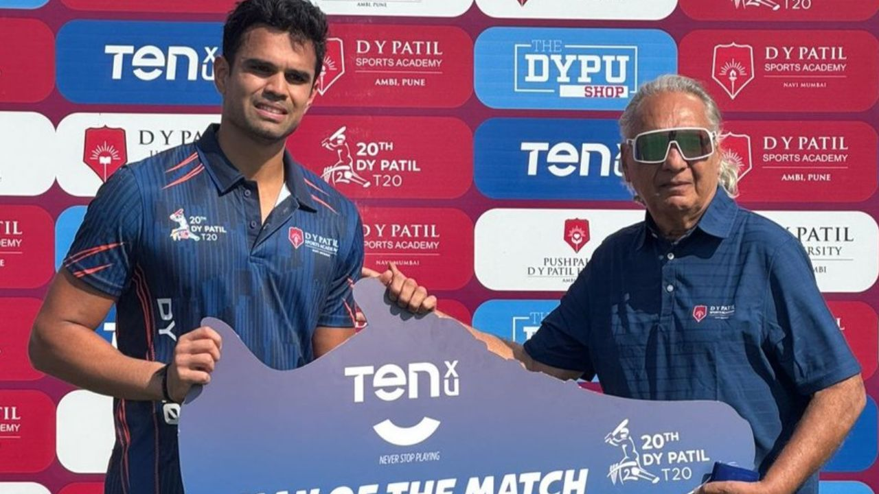 Arjun Tendulkar shines with brilliant all-round performance in DY Patil T20 Cup 2026 amid pre-wedding celebrations