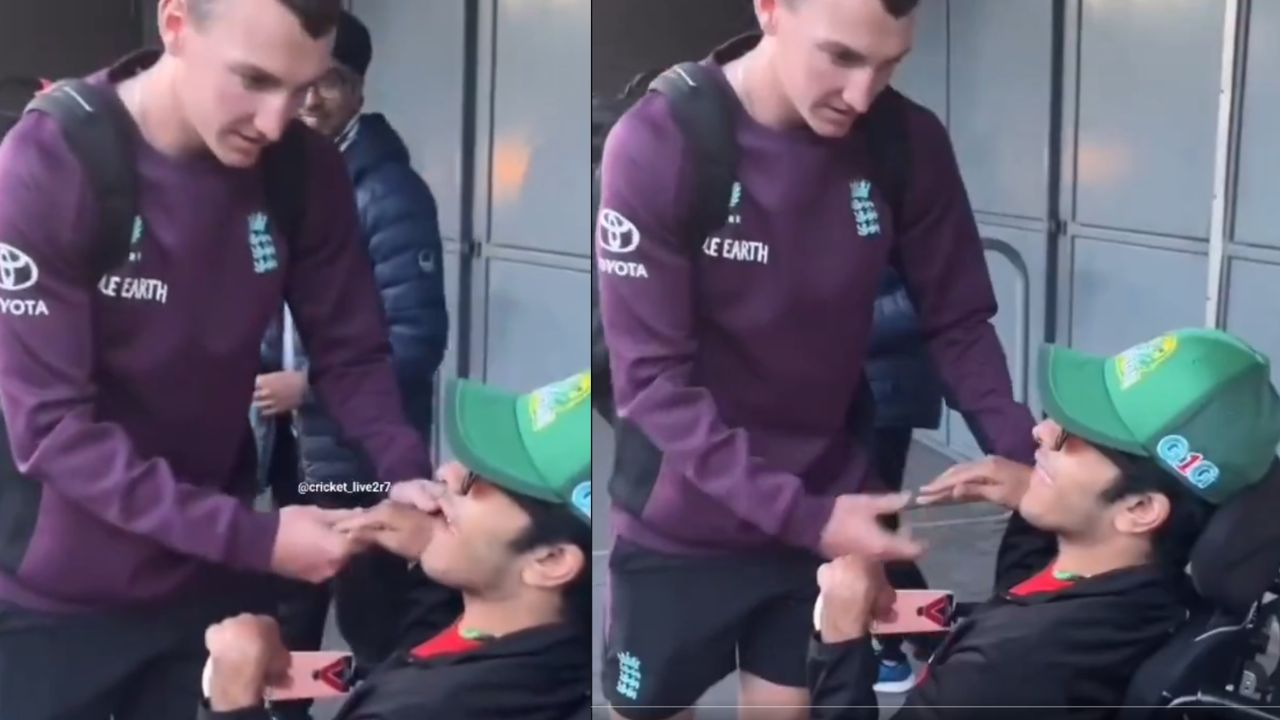 Harry Brook shows kind gesture to wheelchair-bound fan