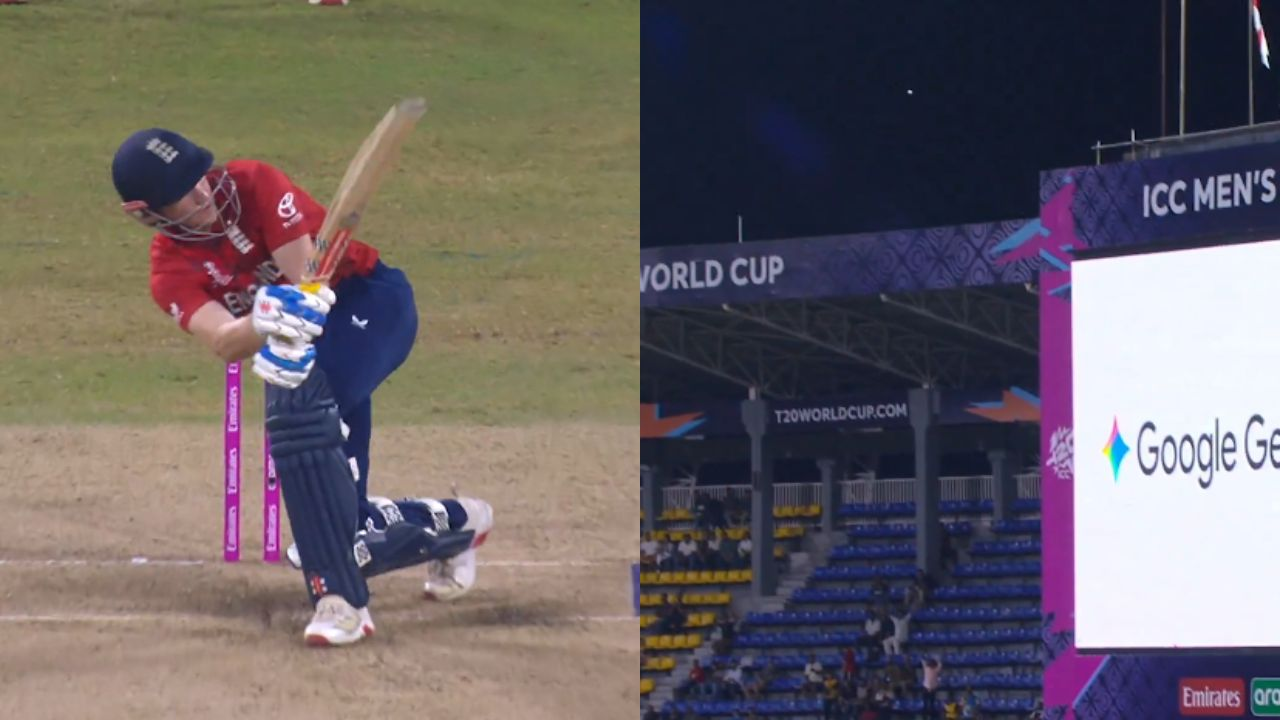 Harry Brook smashed six that hit stadium screen 