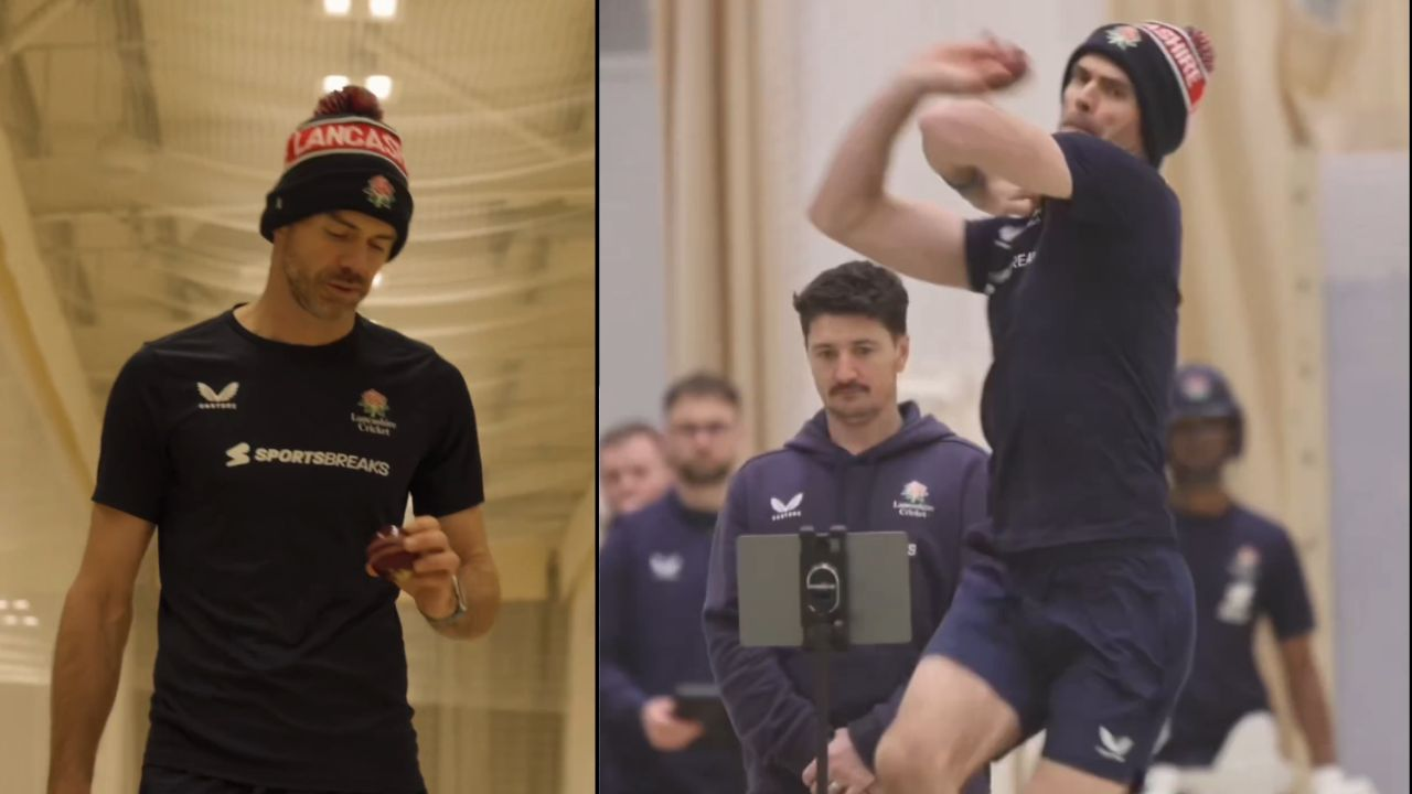 James Anderson begins net practice ahead of County Championship 2026 