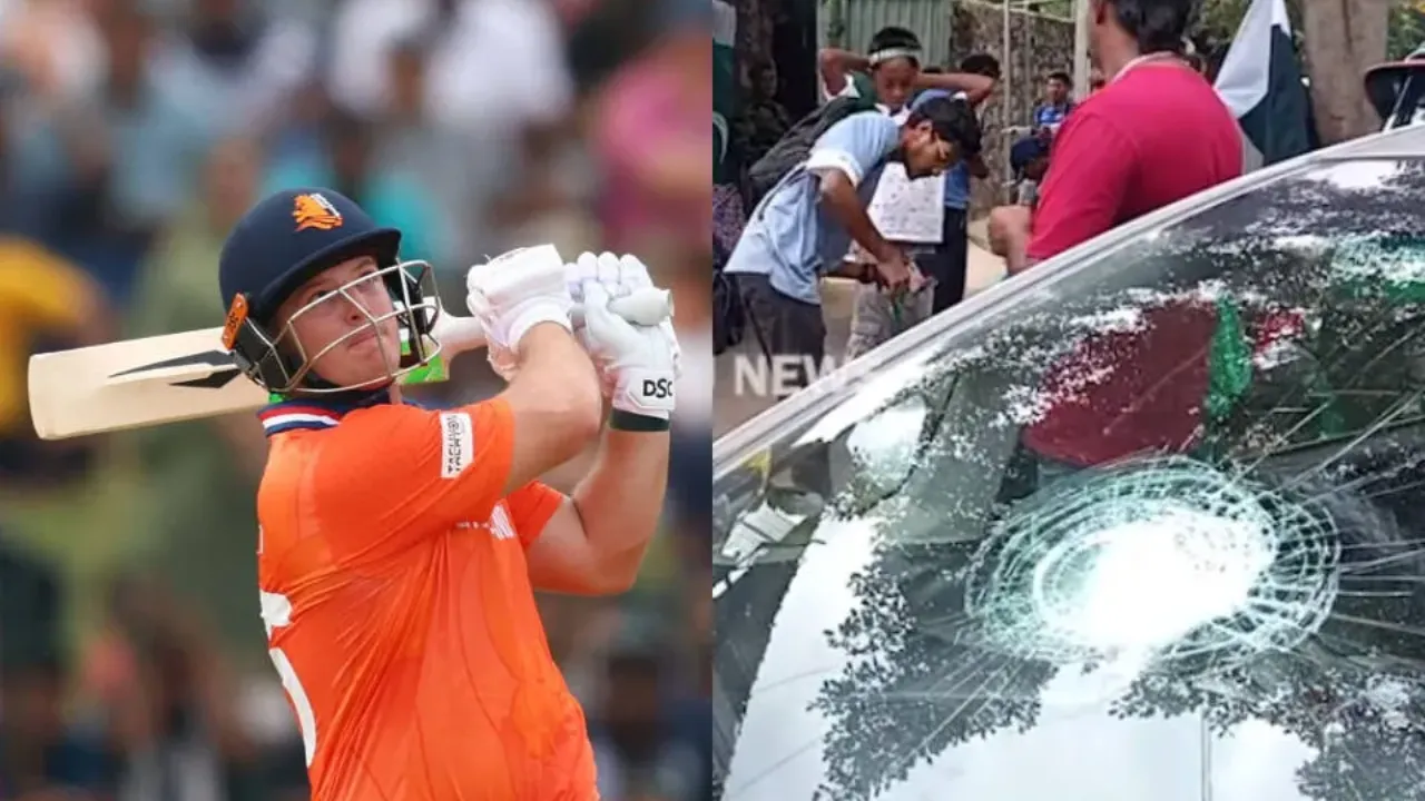 Michael Levitt’s massive six smashes car windscreen