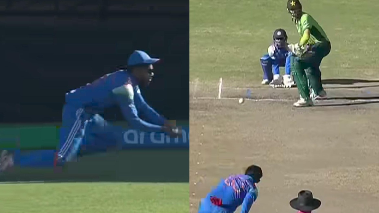 Kanishk Chouhan’s diving catch dismisses Abdul Subhan for 7