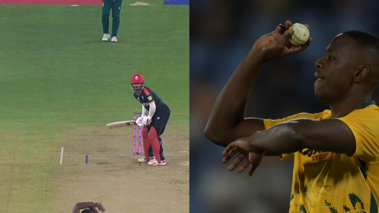 Kagiso Rabada dismisses Shreyas Movva