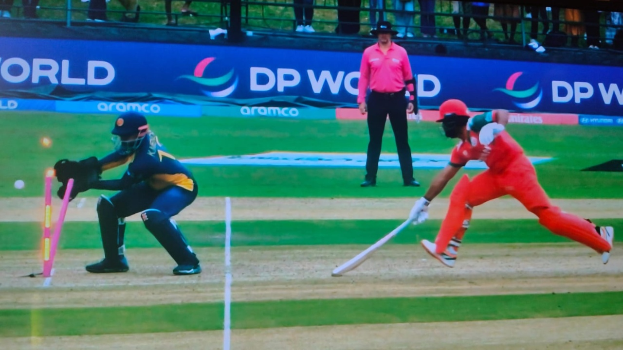 Kamil Mishara's direct hit dismisses Vinayak Shukla