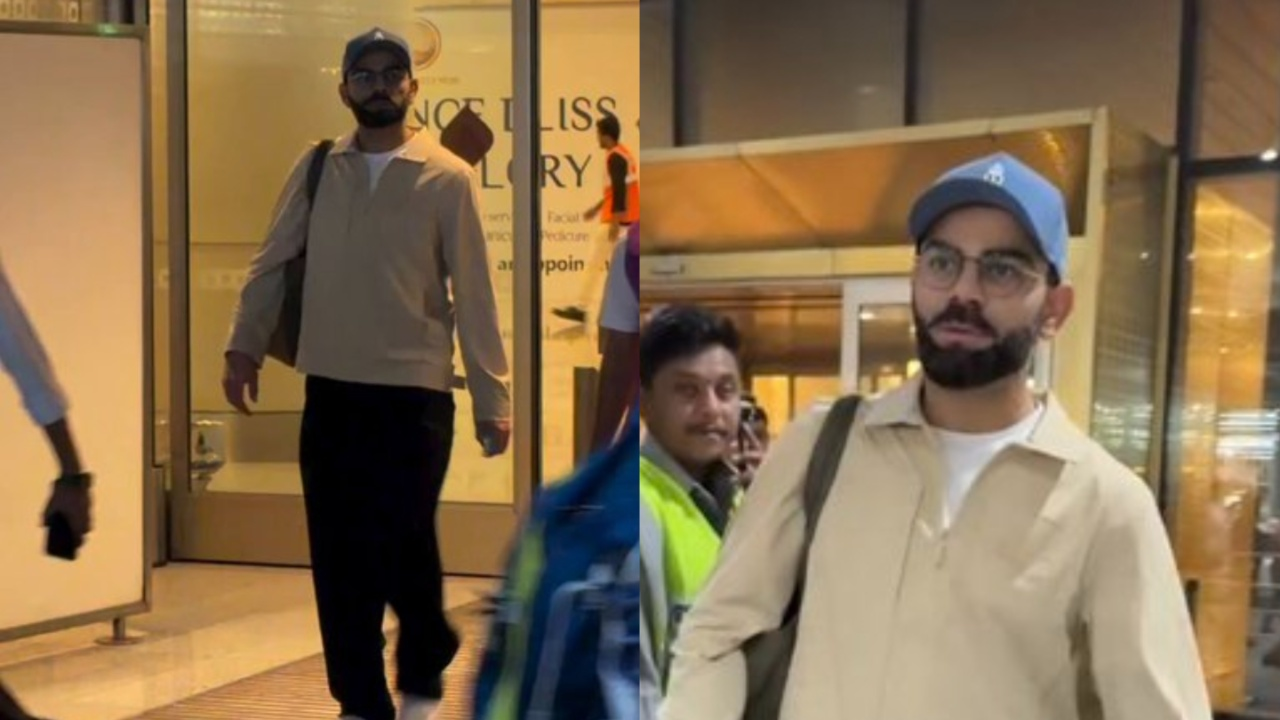 Virat Kohli arrives in Mumbai