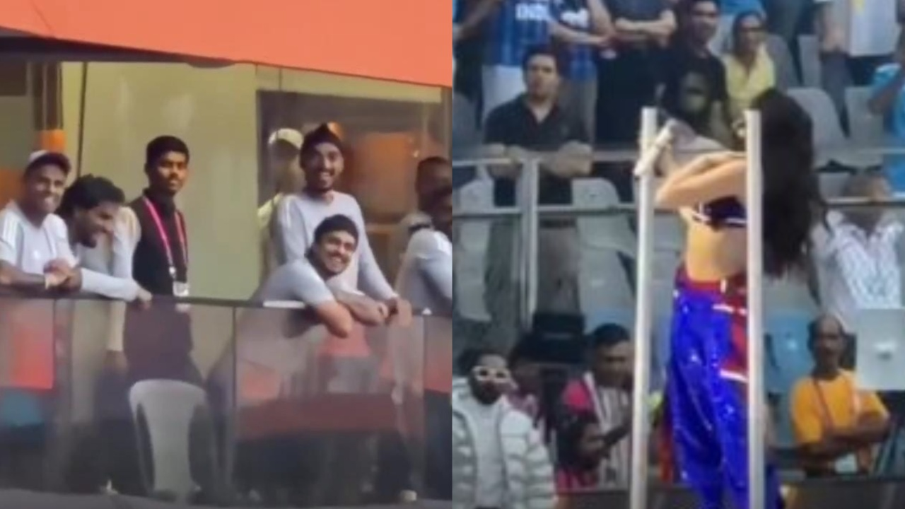 Suryakumar Yadav's wife catches Sky enjoying Nora Fatehi's ceremony. 