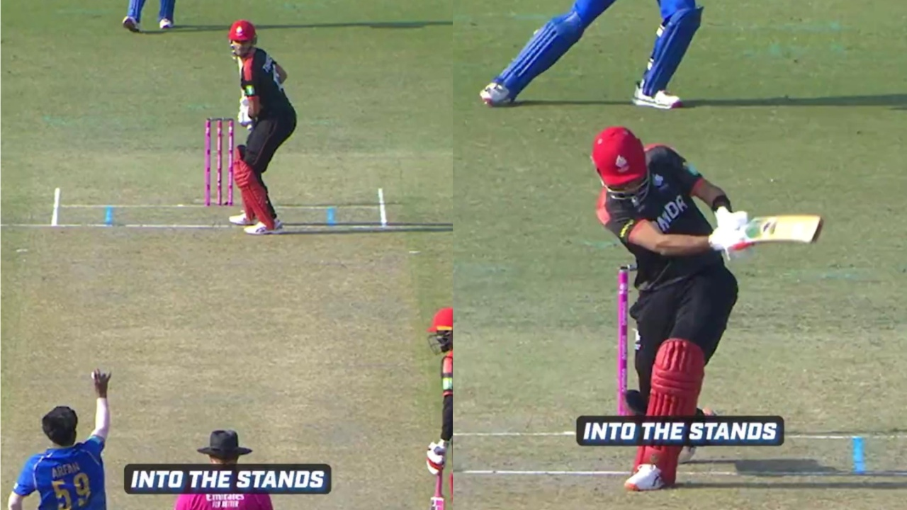 Harsh Thaker smashes Muhammad Arfan for no-look six