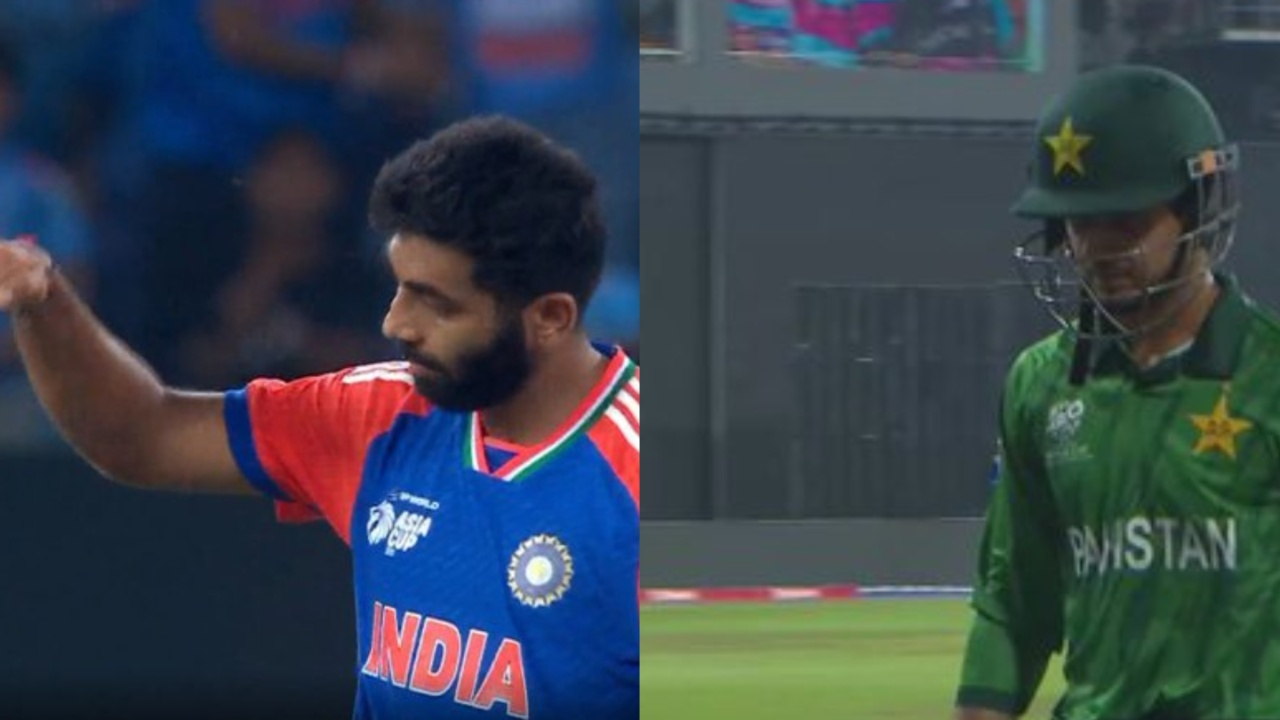 Jasprit Bumrah dismisses Saim Ayub