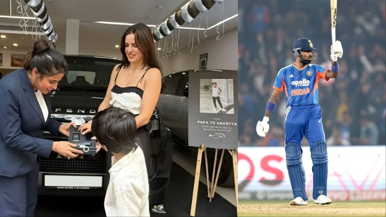 Hardik Pandya gifts Black Defender to ex-wife and son. 