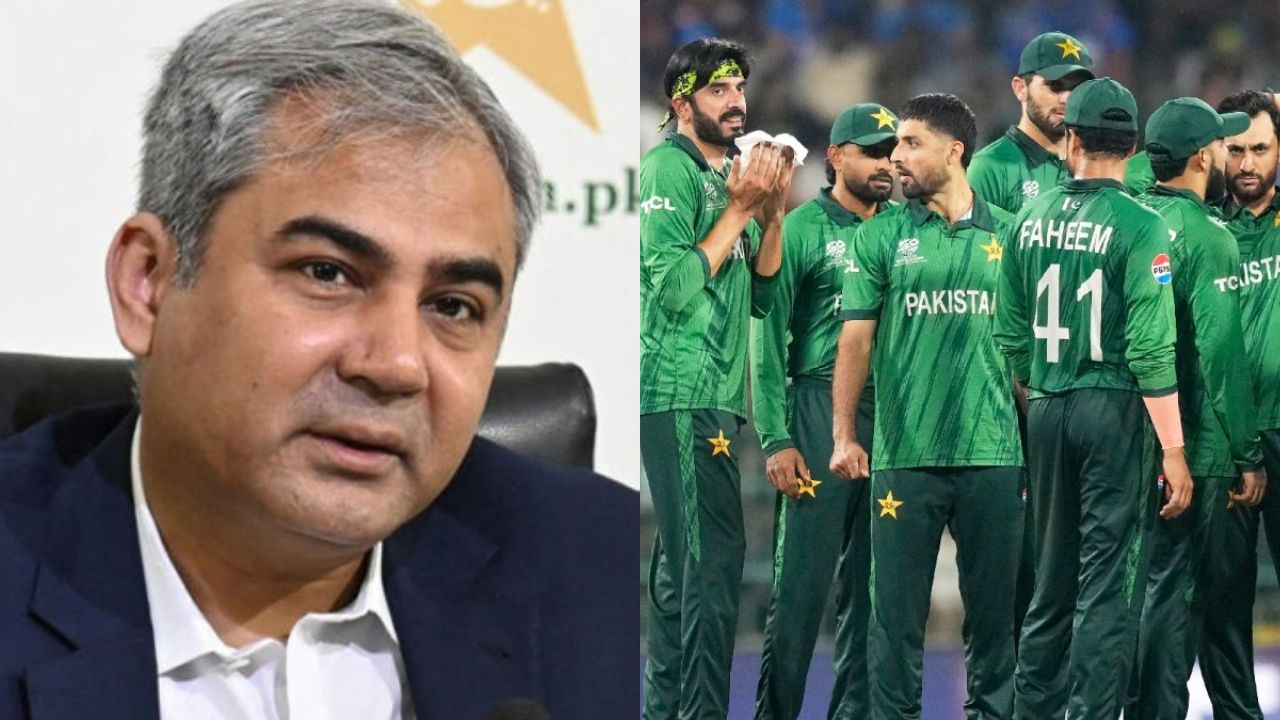 PCB chief Mohsin Naqvi walks out frustrated from stadium after Pakistan's loss to India in T20 World Cup