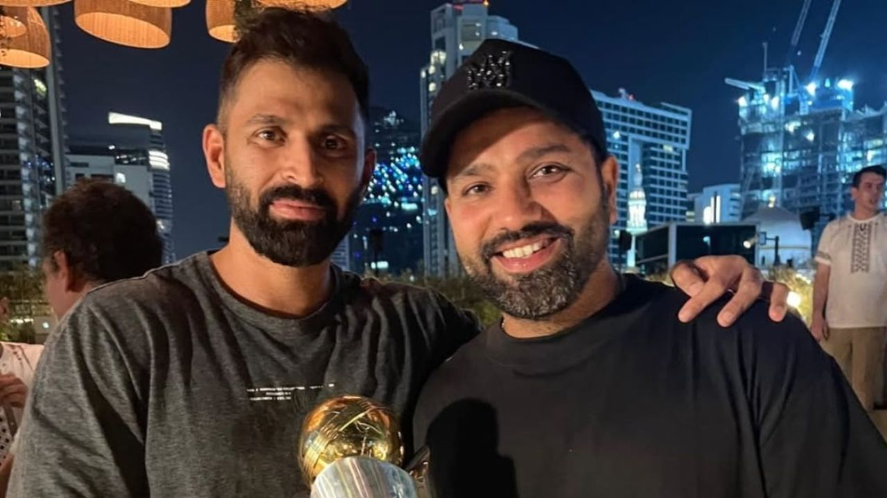 Rohit Sharma with Abhishek Nayar