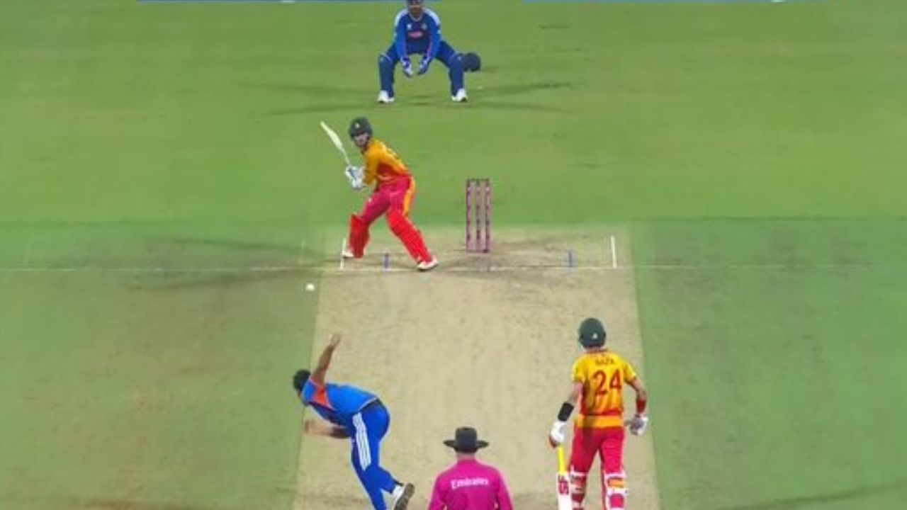 Shivam Dube Bowls No-Ball Way Outside the Pitch, Concedes 24 Runs vs Zimbabwe in T20 World Cup 2026 Super 8 Clash