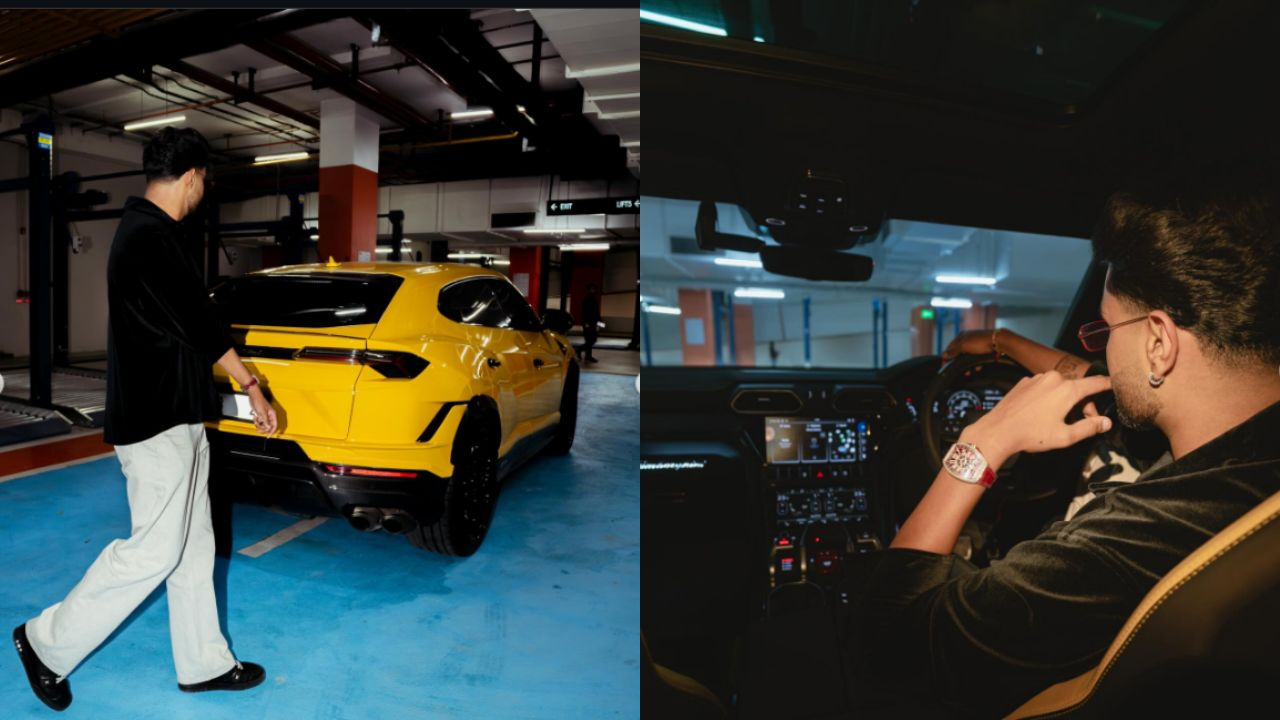 Star Indian pacer Harshit Rana grabbed attention away from cricket after posting photos with his new Lamborghini on Instagram.