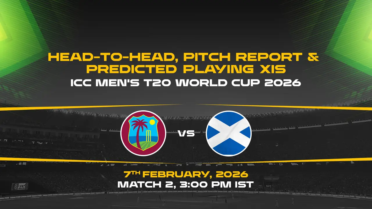 ICC Men's T20 World Cup 2026, Match 2: WI vs SCO