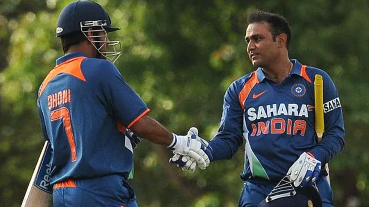 Virender Sehwag and MS Dhoni 