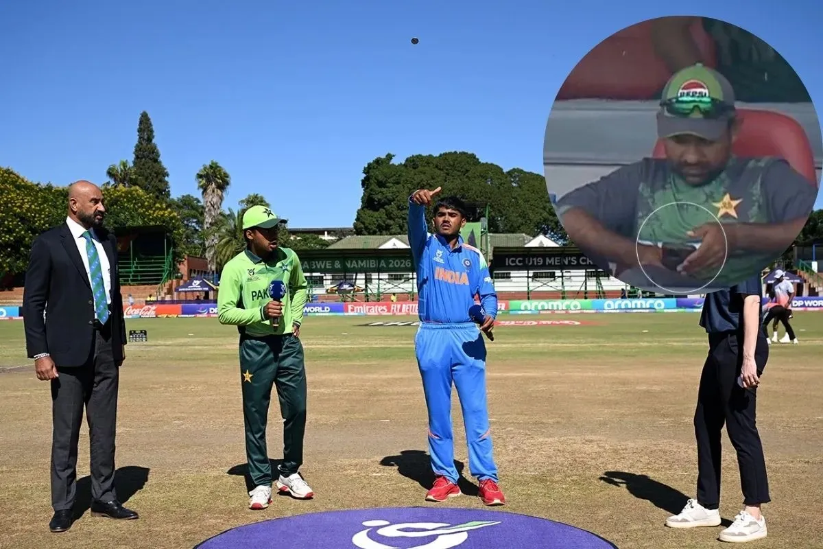 Sarfaraz Ahmed caught red-handed for breaking ICC rule during IND vs PAK U19 World Cup 2026 match