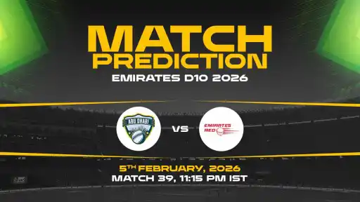 ABD vs EMR today match prediction, Emirates D10 2026 39th match at Sharjah