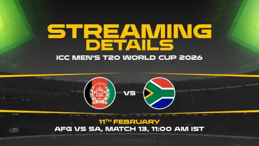 Where To Watch SA vs AFG