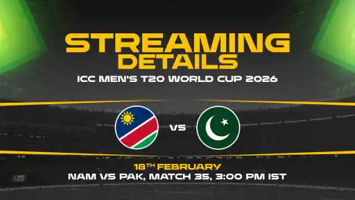Pakistan face Namibia in Match 35 of the T20 World Cup 2026