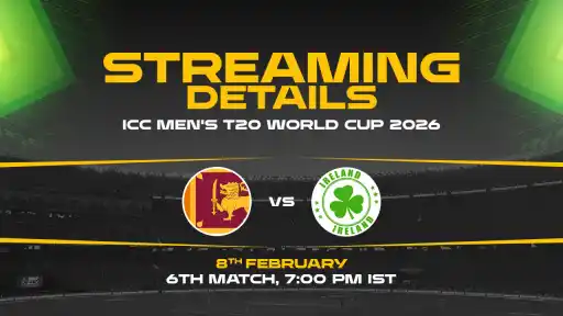 Where To Watch SL vs IRE