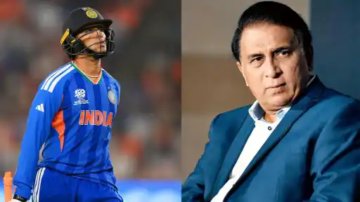 Collected Image - Abhishek Sharma and Sunil Gavaskar