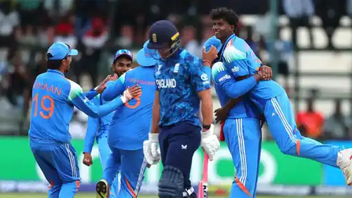 India U19 scored 411/9, powered by Vaibhav Sooryavanshi's stormy 175