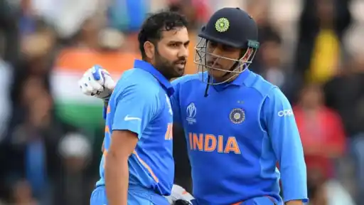Former Indian captain Rohit Sharma met actors from the Marathi TV show Maharashtracha Chi Hasya Jatra in Mumbai