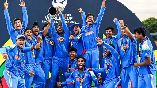 Relieve winning moment of India lifting U19 World Cup 2026