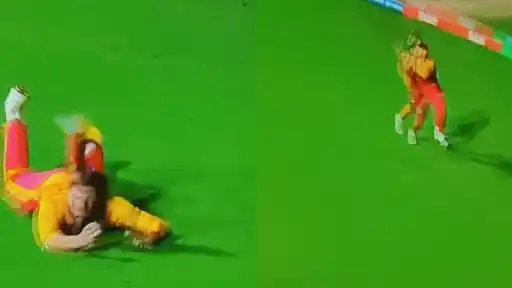 Brian Bennett's excellent catch dismisses Shai Hope