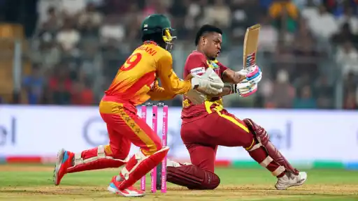 West Indies smash 19 sixes vs Zimbabwe