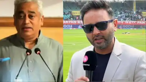 Banter between Parthiv Patel and renowned sports figure Rajdeep Sardesai