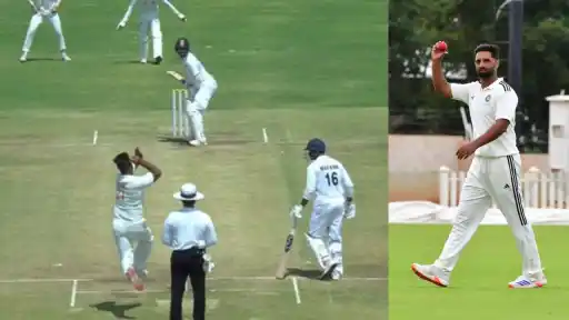 Auqib Nabi celebrates 5-fer vs Karnataka